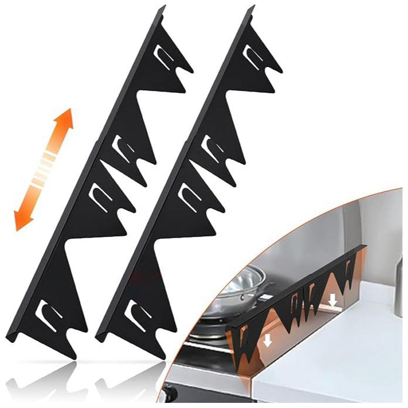 Couvre-joints de cuisinière rétractables en inox
