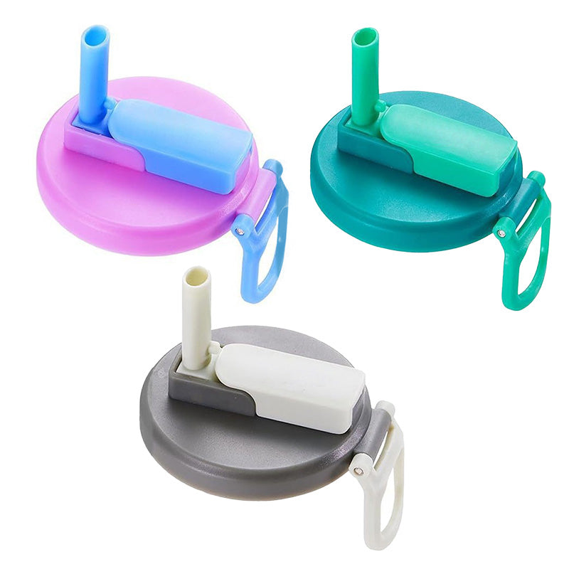 Couvercle pour canette de soda paille