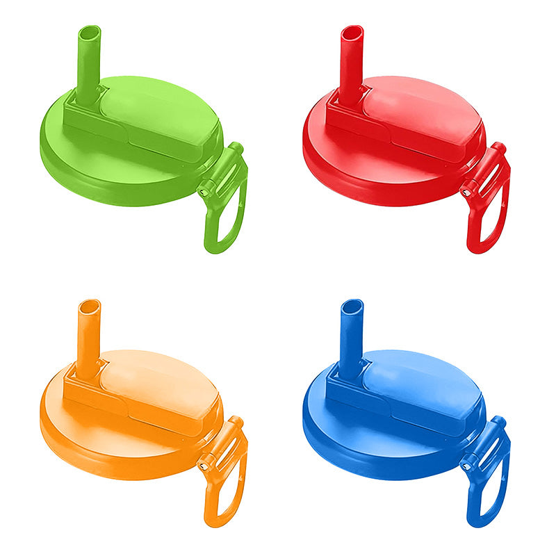 Couvercle pour canette de soda paille