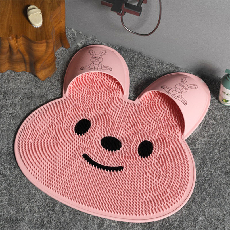 Tapis de bain en forme de lapin