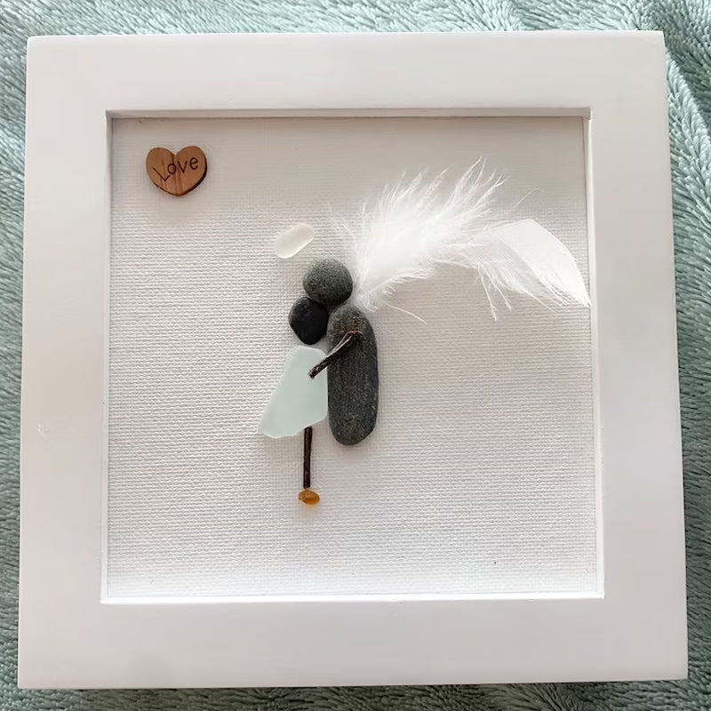 Cadeau de sympathie d’art en verre de mer