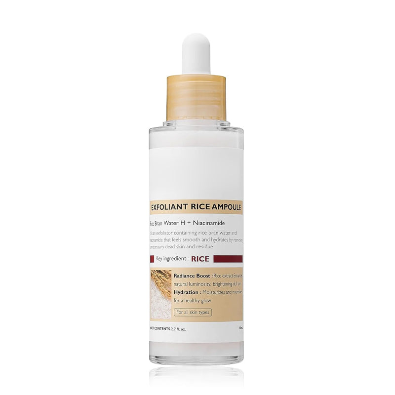 Gloeiende rijstampul set van twee - Serums voor verheldering, exfoliatie en hydratatie