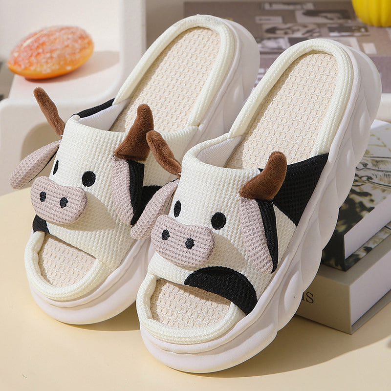Pantoufles de vache mignonnes