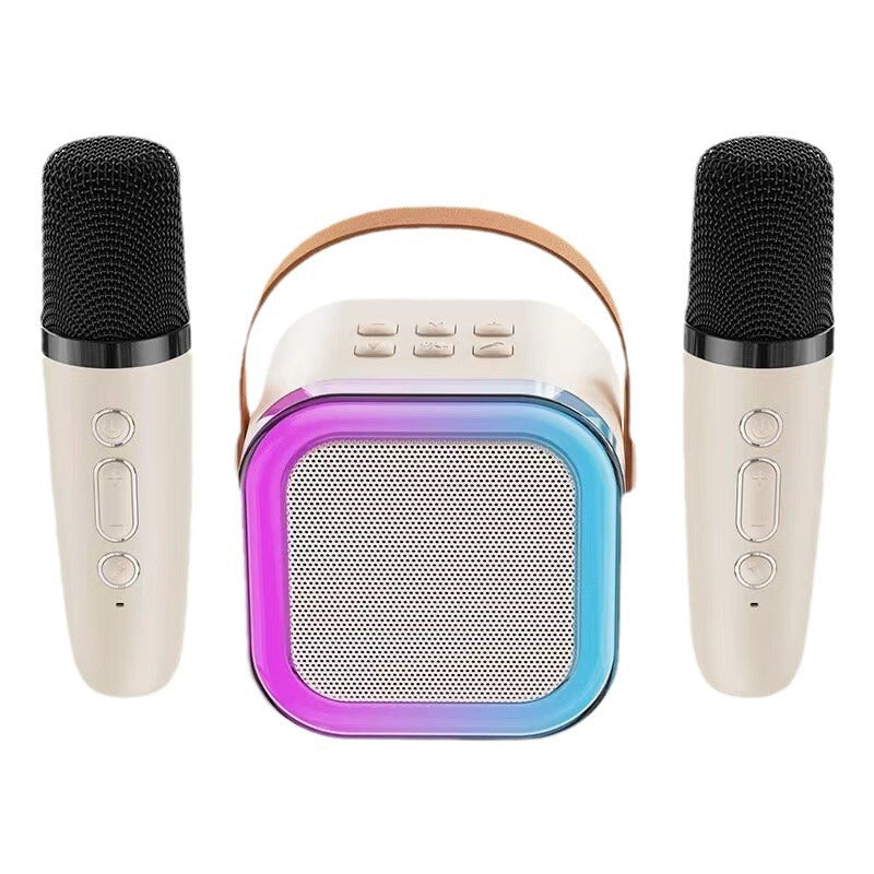 Mini Karaoke Machine met draadloze microfoons