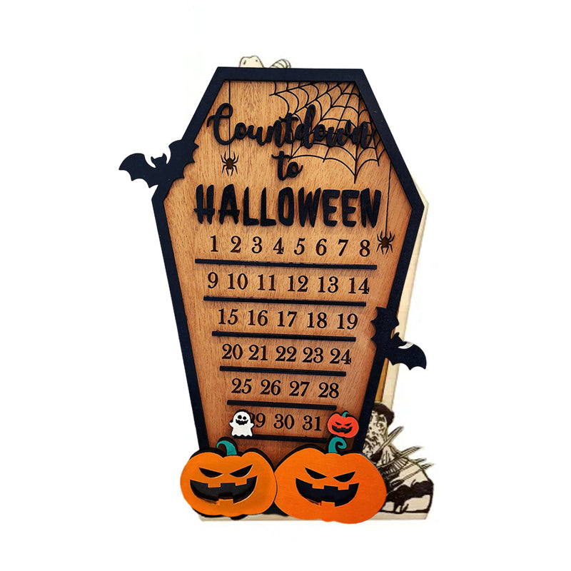 Calendrier du compte à rebours d'Halloween