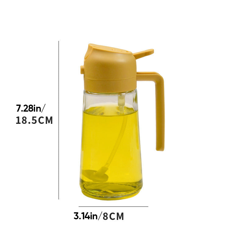 2-in-1 glazen olieverstuiver en dispenser
