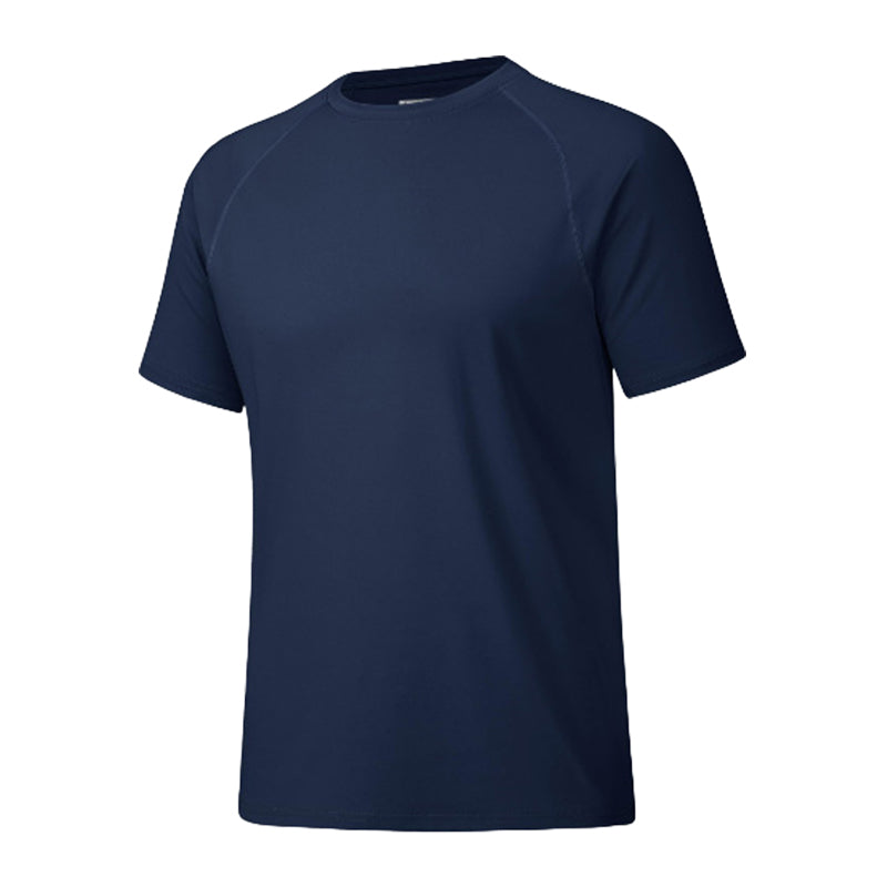 Heren ronde hals, sneldrogend, casual korte mouw