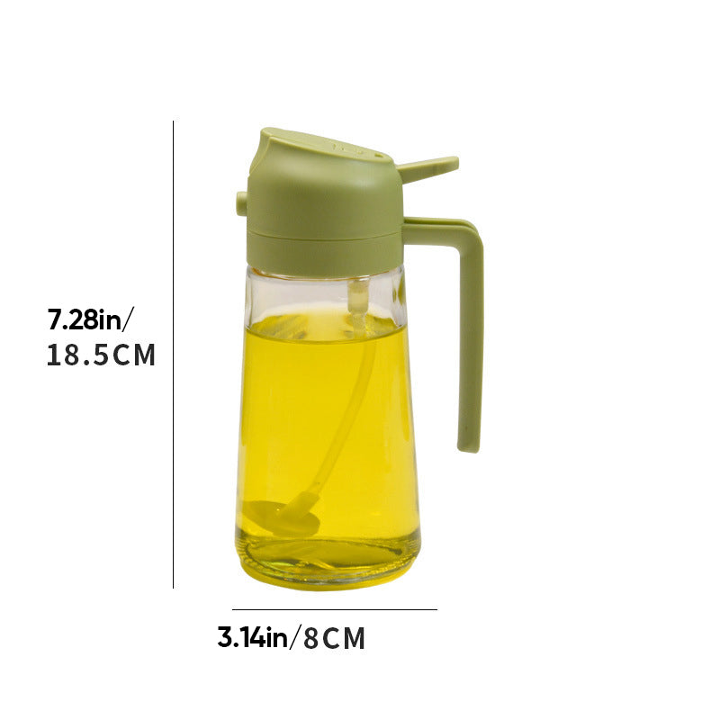 2-in-1 glazen olieverstuiver en dispenser