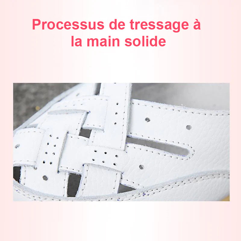 Chaussures en cuir pour femmes confortables et douces