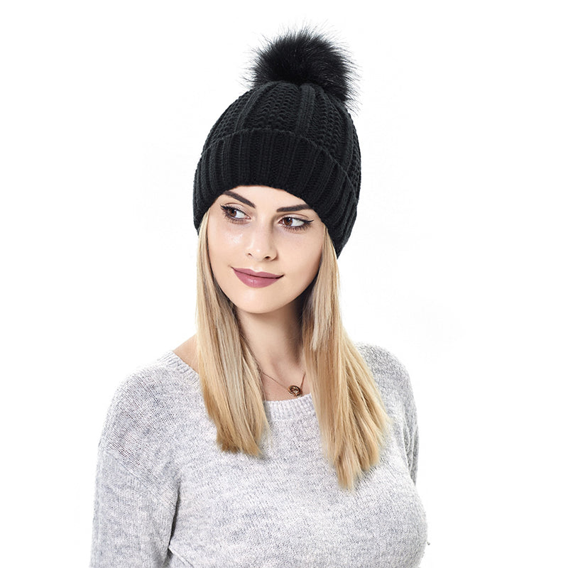 Bonnet en tricot côtelé élastique pour la protection des cheveux