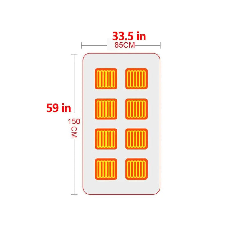 Châle chaud chauffant USB, couverture en peluche chauffante électrique