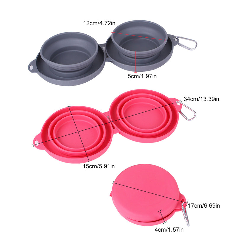 Ensemble de repas pour chien de voyage Pawfun