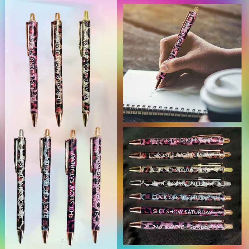 Stylo à bille imprimé léopard