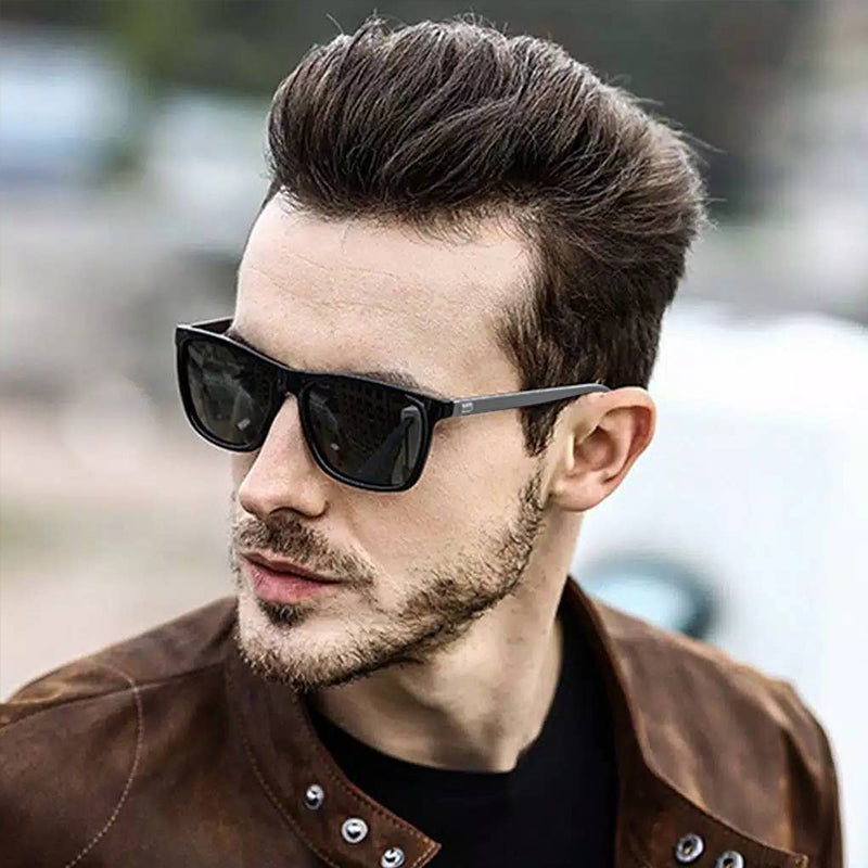 Lunettes de soleil polarisées à monture en aluminium et magnésium pour hommes