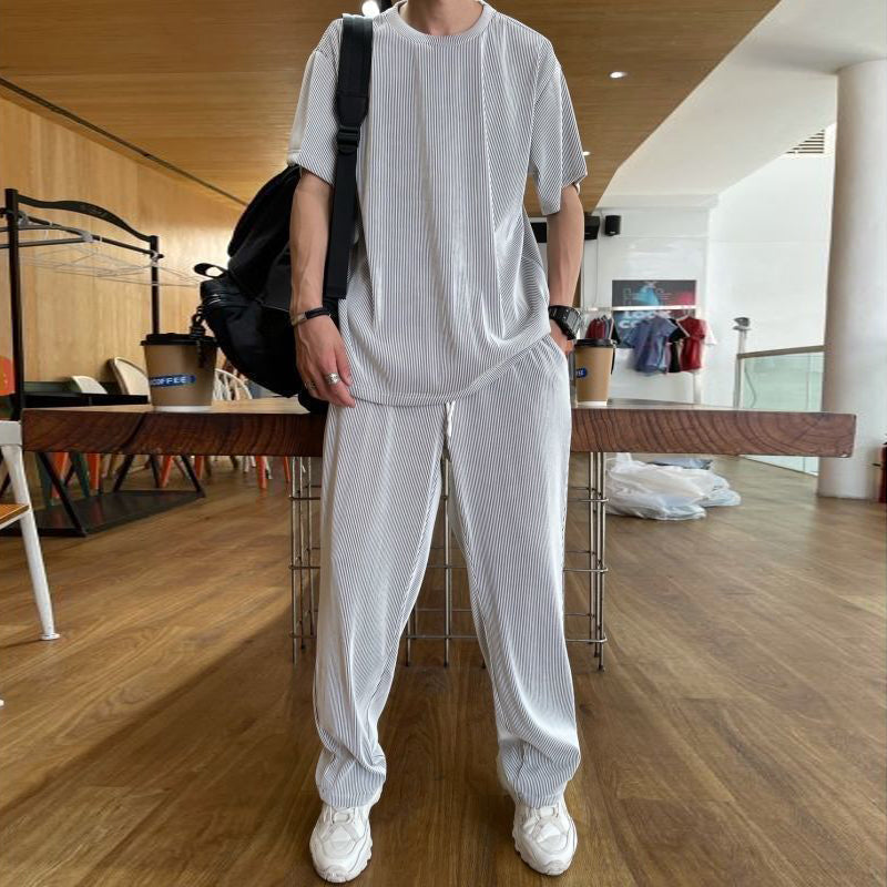 Costume décontracté homme en soie de glace