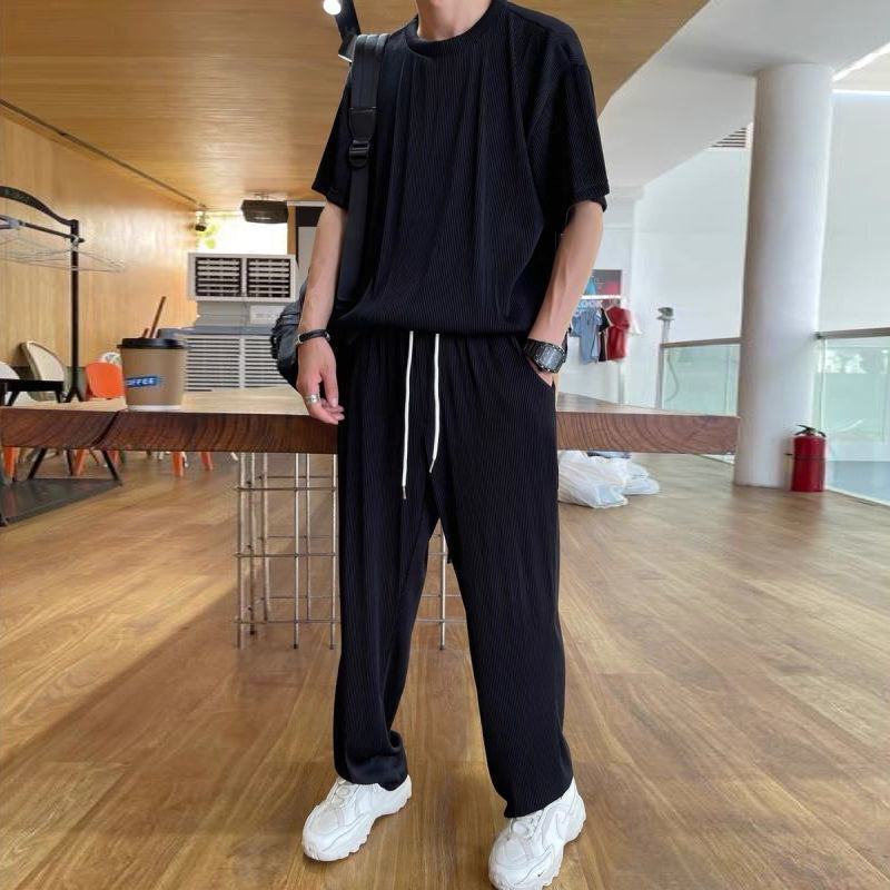 Costume décontracté homme en soie de glace