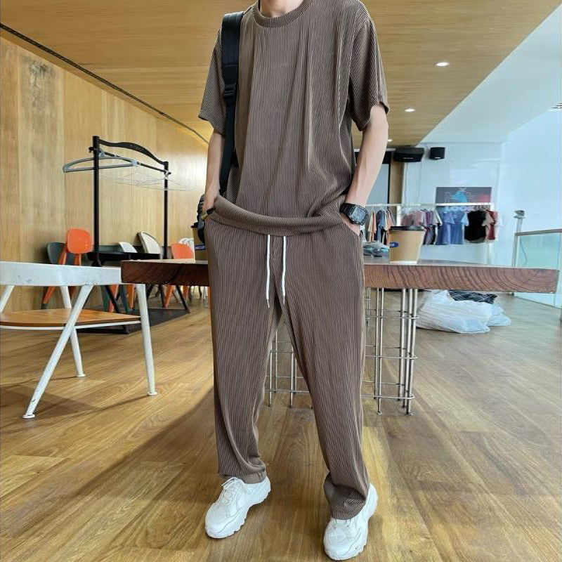 Costume décontracté homme en soie de glace