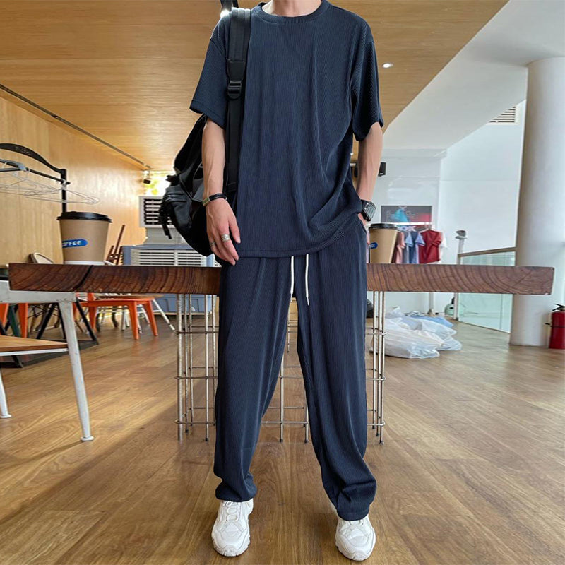 Costume décontracté homme en soie de glace