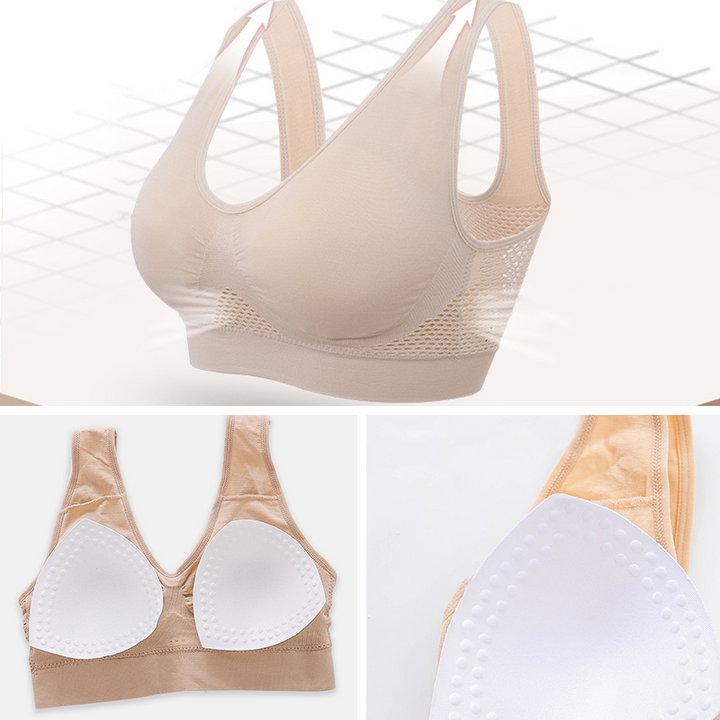 Soutien-gorge de sport respirant en maille