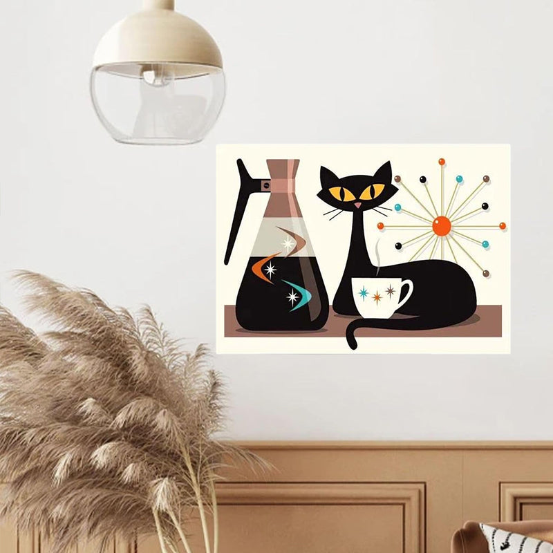 Katten kunstafdruk decoratieschilderij