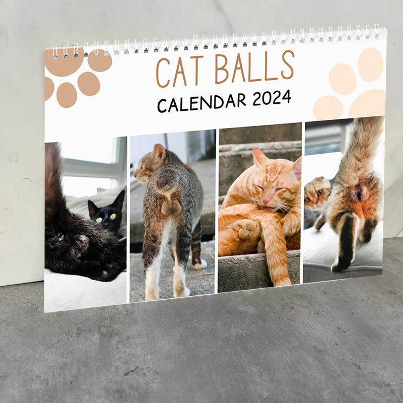 Calendrier le plus drôle du siècle | Calendrier drôle de chat 2024