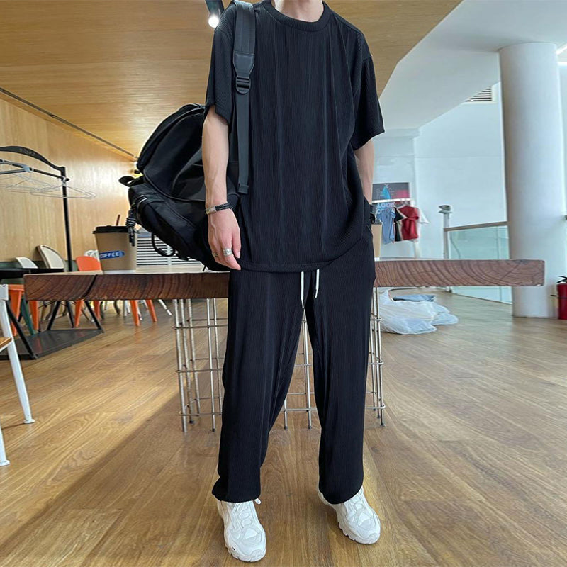 Costume décontracté homme en soie de glace