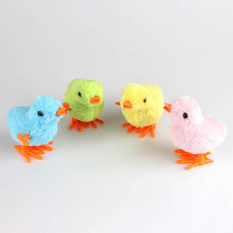 Jouet de poussin sauteur en peluche de simulation (4 pièces)
