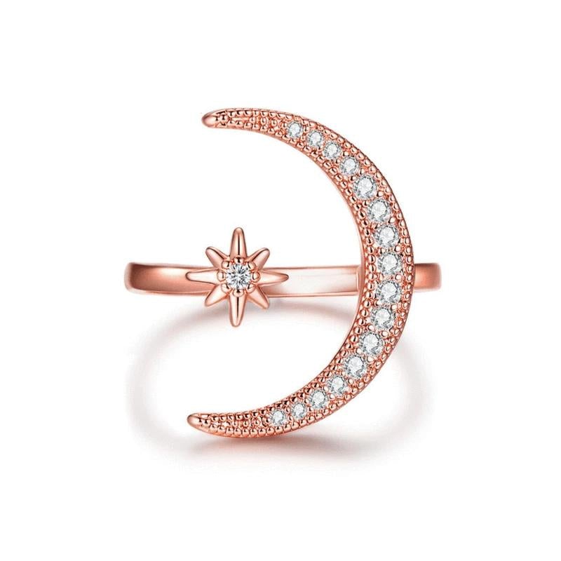 Bague Lune et Étoile