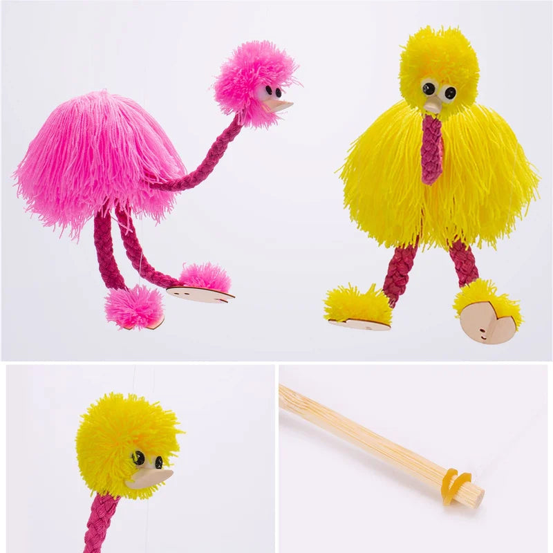 Marionnettes à fils d'autruche