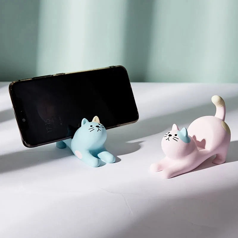 Support de téléphone pour chat paresseux