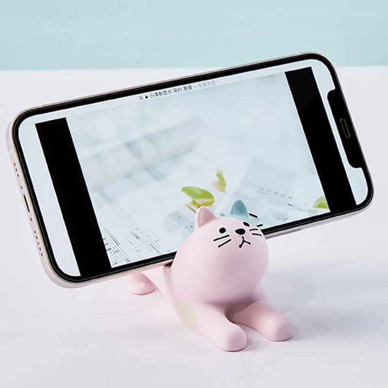 Support de téléphone pour chat paresseux