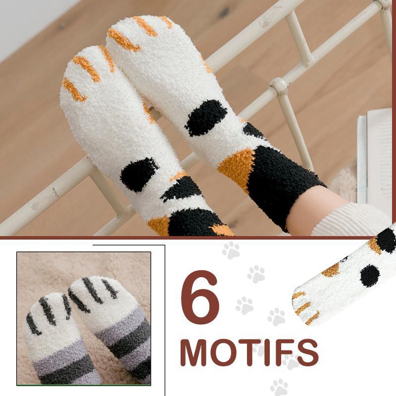 Chaussettes de Plancher Mignonnes de Griffe de Chat