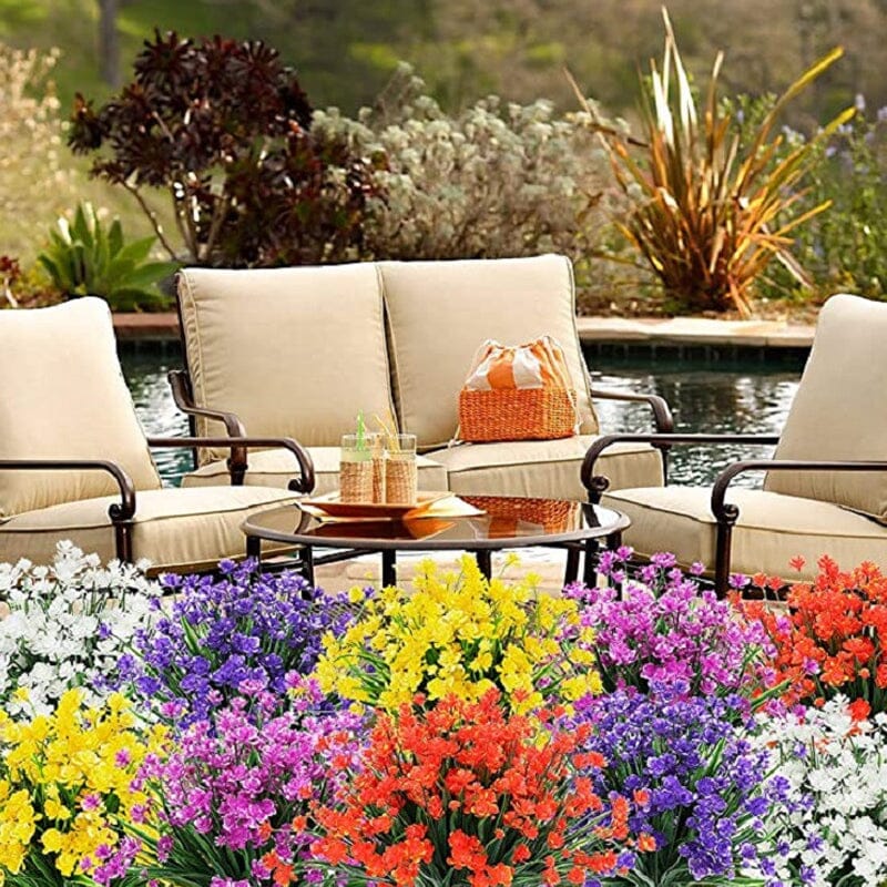 Fleurs artificielles d'extérieur