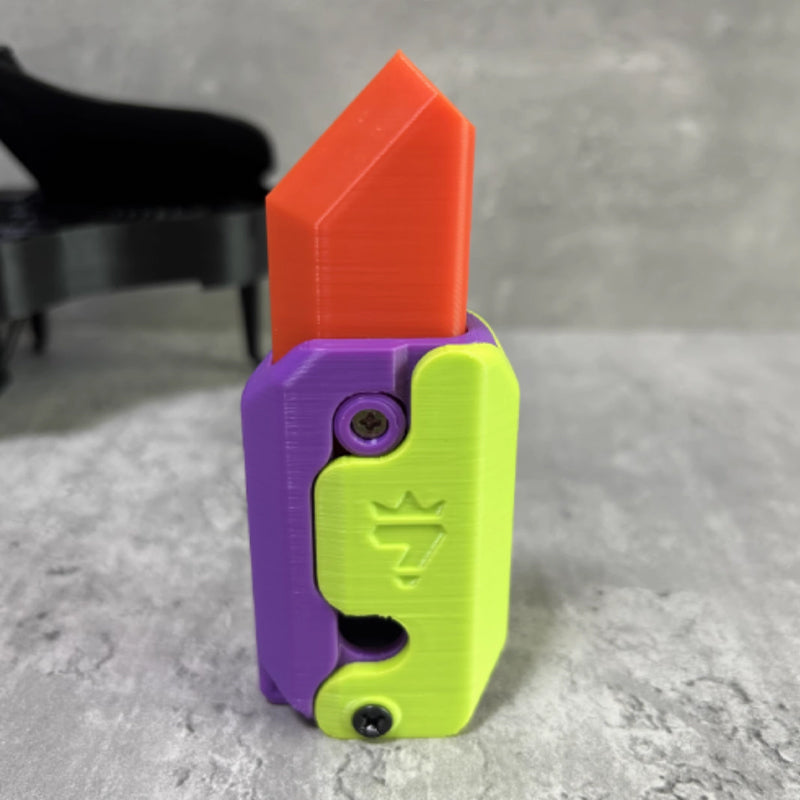 Jouet de décompression de couteau de carotte de gravité 3D