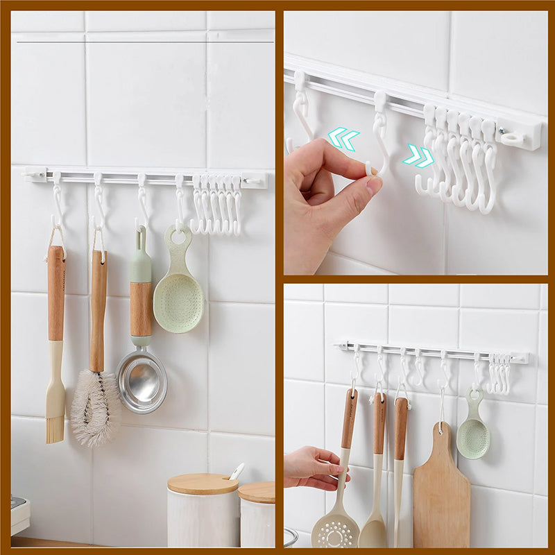 Crochet de rail coulissant multifonctionnel