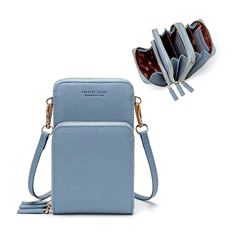 Kleine crossbodytas van leer