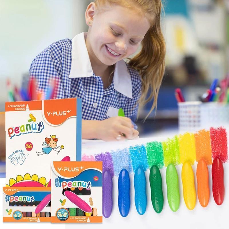 Crayon de Cire Lavable pour Enfants (12/24/36 couleurs)