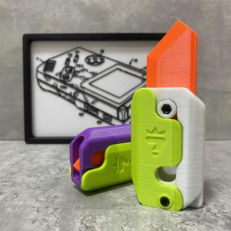 Jouet de décompression de couteau de carotte de gravité 3D