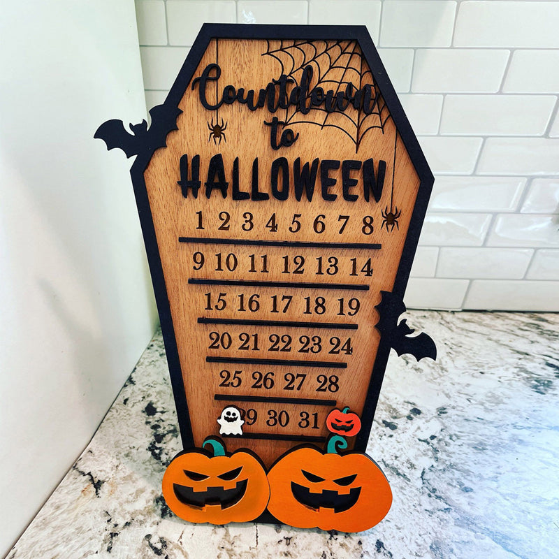 Calendrier du compte à rebours d'Halloween
