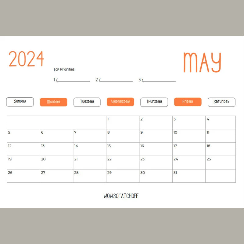 Calendrier le plus drôle du siècle | Calendrier drôle de chat 2024
