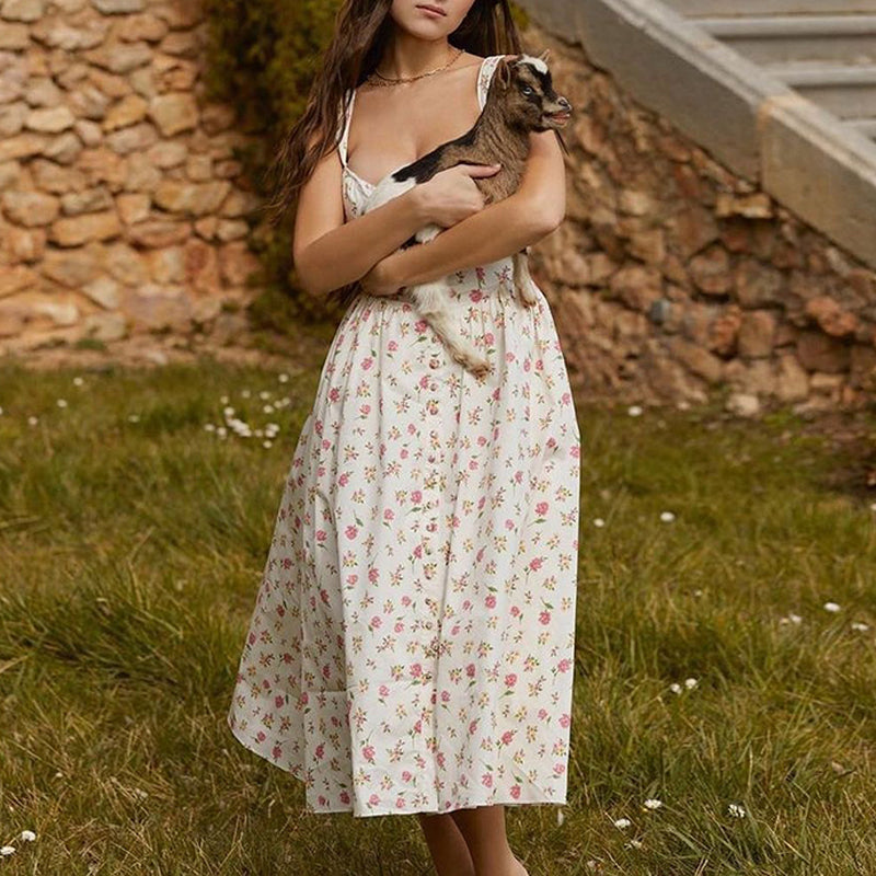 Robe à Bretelles Dos Nu Mince