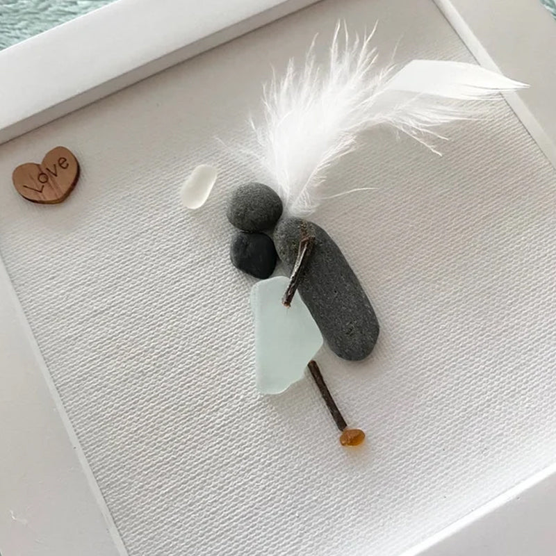 Cadeau de sympathie d’art en verre de mer