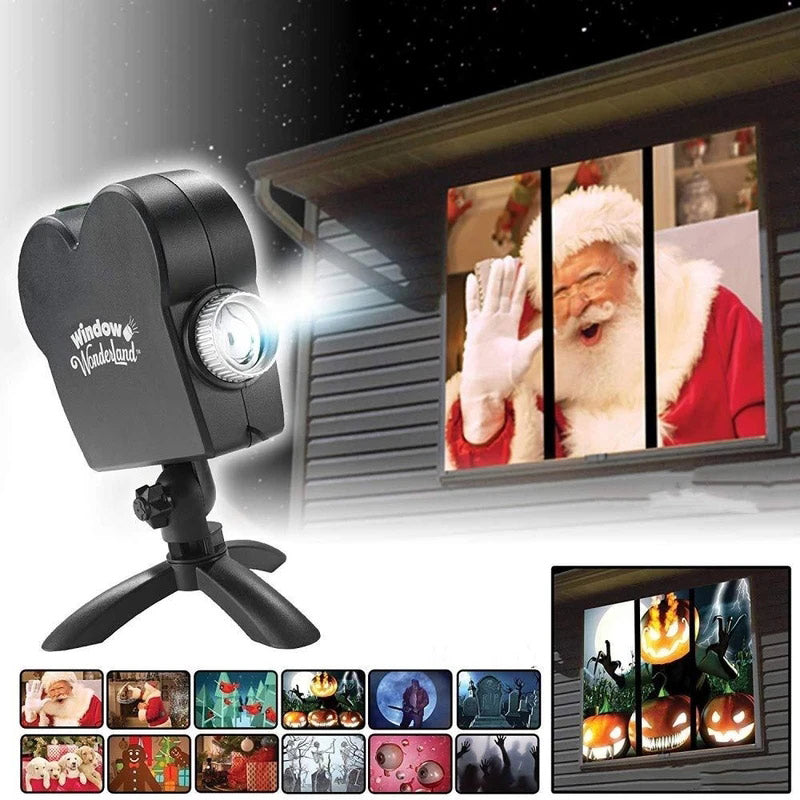Projection holographique d'Halloween