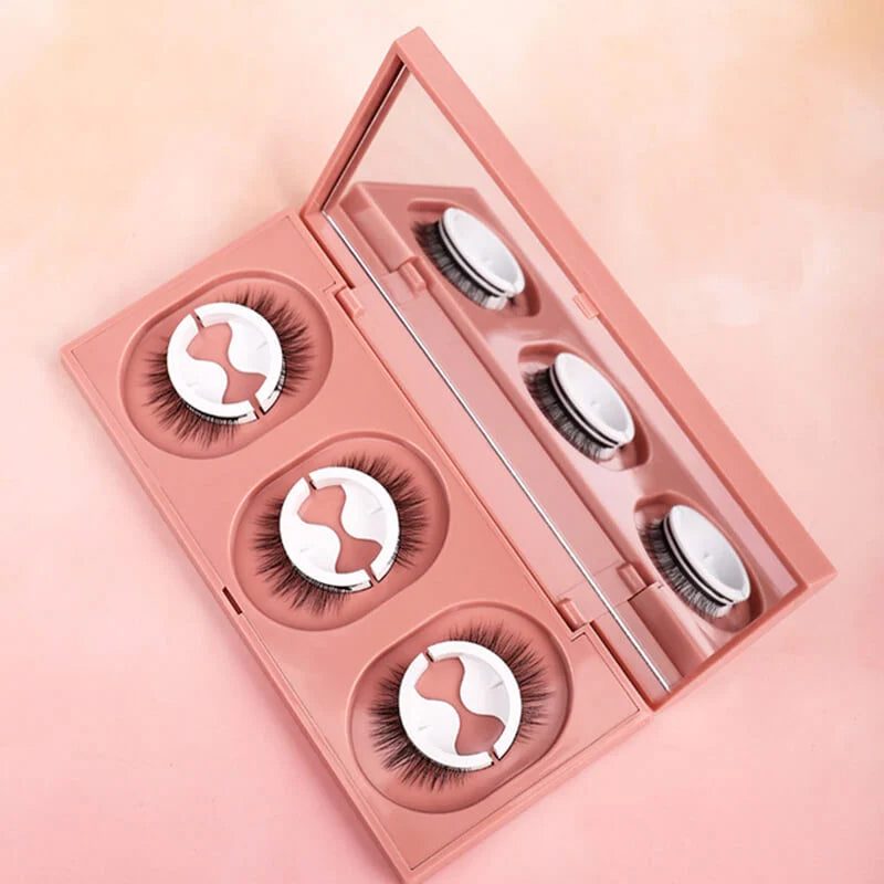 Faux cils autocollants sans colle (3 paires)