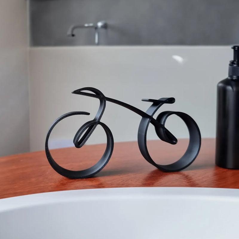 Style filaire de sculpture de vélo minimaliste