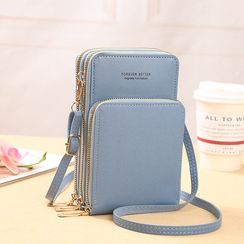 Kleine crossbodytas van leer
