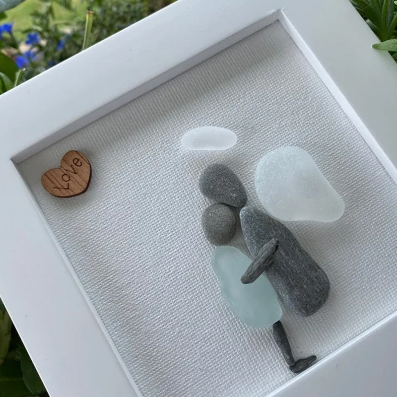 Cadeau de sympathie d’art en verre de mer