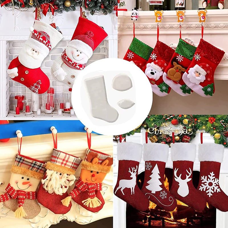 Handgemaakte kerstkous sjabloonset