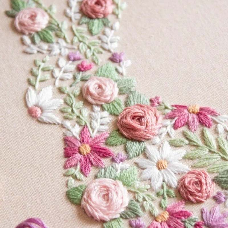 Kit de broderie de Pâques Bunny in Bloom