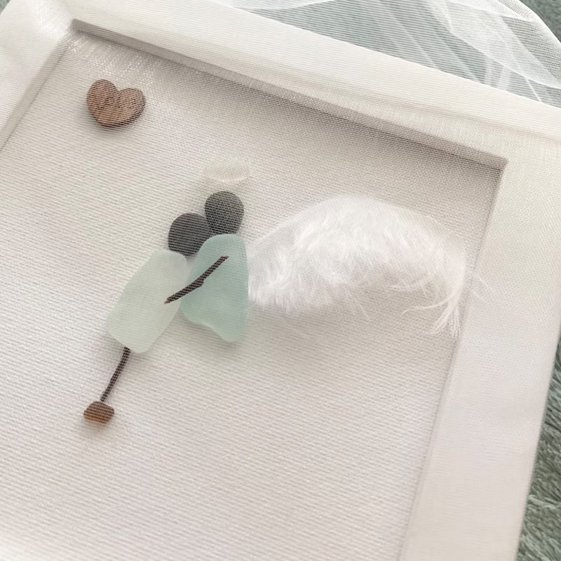 Cadeau de sympathie d’art en verre de mer
